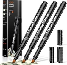 Counterfeit Money Detector Pen, Professional Maker Checker Tester Pens for Fake