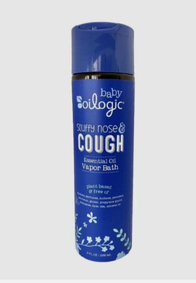 Baby Oilogic Stuffy Nose and Cough Essential Oil Vapor Bath 9 oz