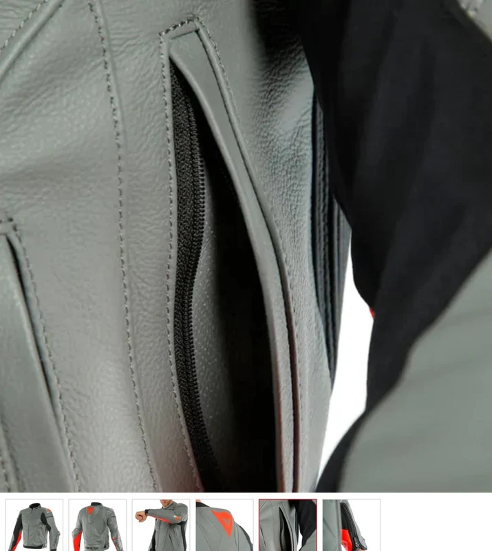 Dainese Super Race Leather Grey/Fluo Uk 36, photo 5 of 7
