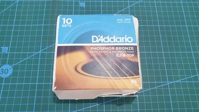 D'Addario EJ16-10P Phosphor Bronze Westerngitarre Saiten 10 Sets 012-053