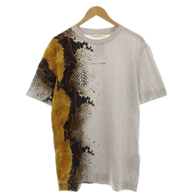 Alyx T-Shirt Snakeskin Python Pattern M Gray 1017… - image 1