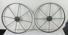 16 Inch Vintage Steel Wagon Wheels cart wheels two pieces