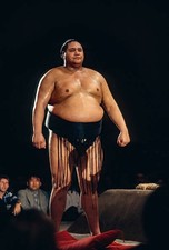 Akebono Taro born in Hawaii as Chad Rowan competes 1993 San Jose B- Old Photo 6