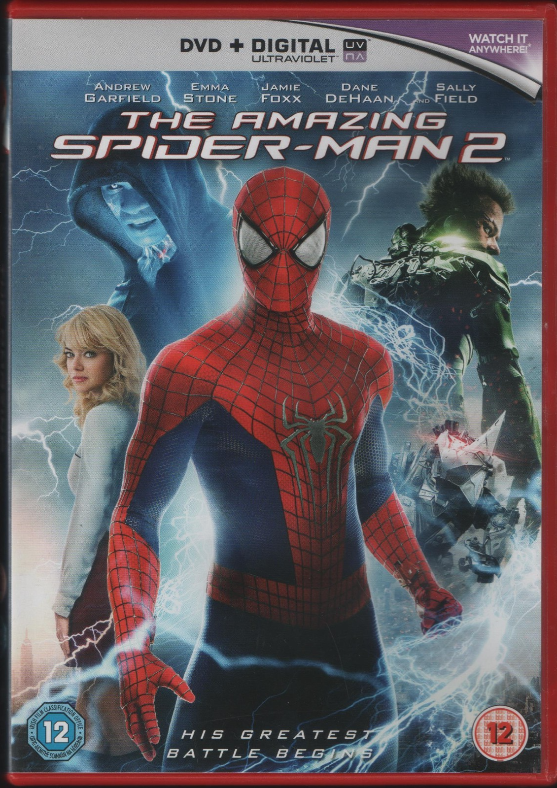 The Amazing Spider-Man 2 (DVD 2014) Andrew Garfield Emma Stone Jamie Foxx