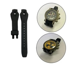 Silicone Rubber Watch Band Strap For Oakley Holeshot - BLACK   NEW  