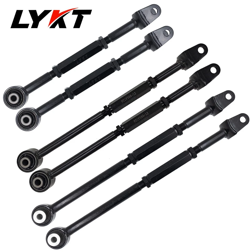 LYKT 6pcs Rear Camber&Toe Adjustable Arms for Infiniti M35h、M37、M56、Q50、Q60、Q70 Foto 3 de 4