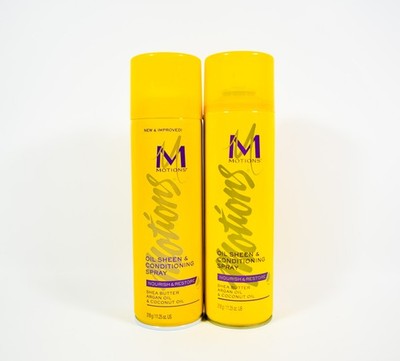 2 Motions Oil Sheen & Conditioning Spray w/ Shea Butter & Argan Oil 11.25 oz