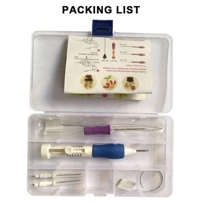 Hand DIY Embroidery Punch Needle Kit Knitting Sewing Pen Set Crafts Tool
