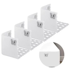 12xBed Sheet Holders for Corner with Sheet Locks, Non-Slip Sheet Fasteners White