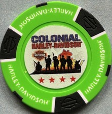 Harley Davidson Full Color Poker Chip Colonial HD in Prince George, Virginia