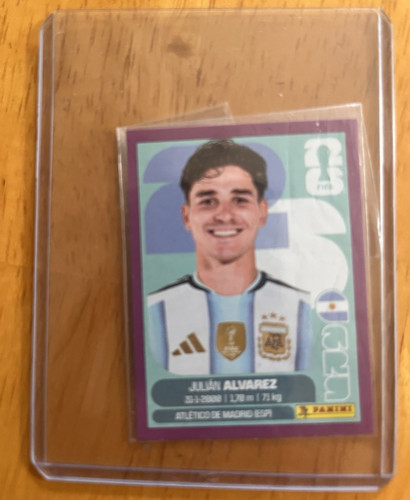Panini FIFA World Cup 2026 Soccer Sticker #ARG 19 Julián Álvarez Argentina