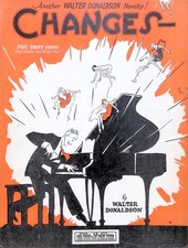 Changes Sheet Music Walter Donaldson Fox Trot Novelty Ragtime 1927