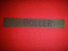 US Army Green OD Print Pocket Patch BOLLER Subdued Name Tape