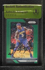 BAS 2018-19 Panini Prizm Green Isaiah Thomas #52 Seal of Authenticity Auto 3c7
