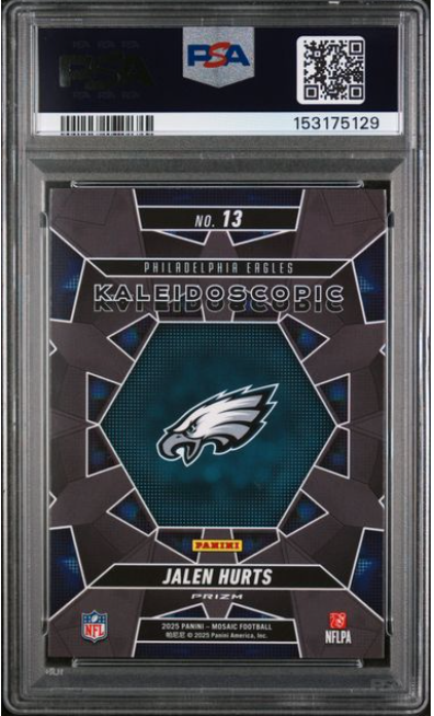 2025 Panini Mosaic JALEN HURTS Kaleidoscopic Prizm Case Hit SSP
