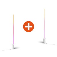 Philips Hue White & Color Ambiance Gradient Signe Stehleuchte Weiß 2Er Pack