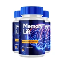3-Pack Memory Lift Brain Capsules - Brain Health & Memory Support - 180 Capsules