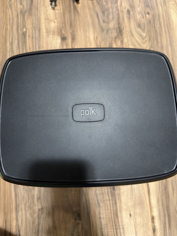 Subwoofer negro inalámbrico Polk DSB2 SOLO cable de alimentación probado y funciona audio graves Foto 3 de 4
