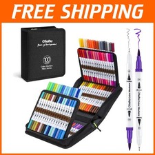 100 Colors Dual Tip Markers Adult Coloring Set