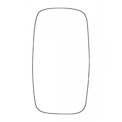 Apec Replacement Stick-On Commercial Vehicle Mirror Glass LHS - AMS2604
