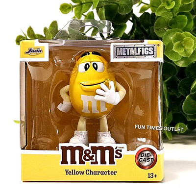 Jada M&M's Yellow Character 3'' Die Cast Figure Metalfigs Collectible M&M New