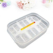 Terrarium Container Reptile Egg Incubator Gecko Habitat Thermometer for Tank