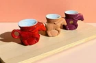 Vintage Frankoma DEM Donkey Political Mug Lot Of 3 Mugs ‘76 ‘84 ‘80 Democrat