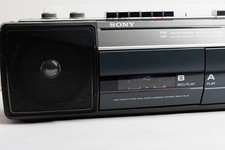 Sony CFS-W301 Dual Cassette Recorder AM-FM Stereo Radio w/Cord Working