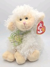 2006 Ty Beanie Baby "Floxy" Retired White Curly Sheep BB17
