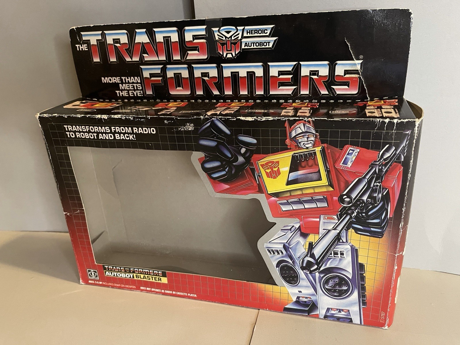 Vintage Transformers Blaster BOX ONLY 1985.