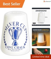 Silver Cup Cone Talc Chalk   Enhance Grip  Control for Billiards