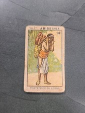 1933-35 La Felsinea ABISSINIA Ser I PORTATRICE DI LEGNA #14 FIGURINA ANTEGUERRA