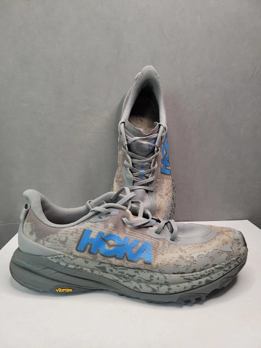 HOKA Men\'s Speedgoat 6 Trail Running Shoes Putty PTYB Size 9.5D New With Box Hoka One One HOKA Speedgoat 6 Putty Blue Twilight for sale  main image 4