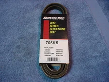 BELT Serpentine Drive SERVICE PRO 705K5 Tacoma Cavalier Sunfire Ciera Skyhawk