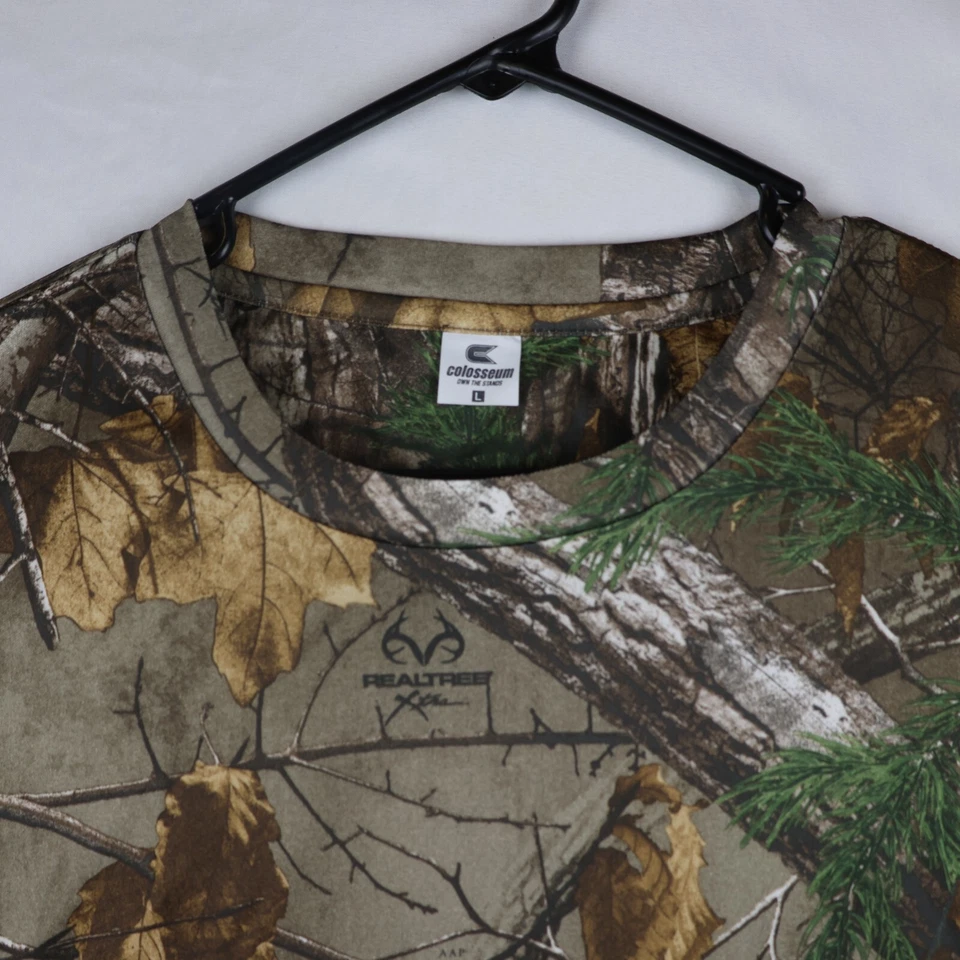 Colosseum T-Shirt Mens Large Realtree Edge Camo Lightweight Performance Hunting - Image 2 of 4