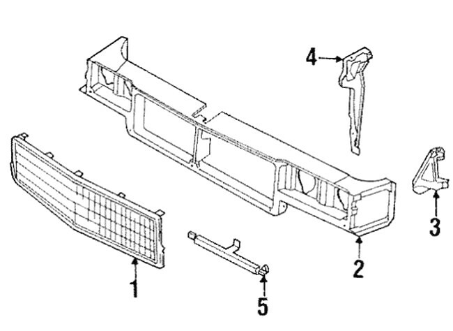 ぐりるページ 1985-1986 Cadillac Deville New NOS Genuine Front Grille