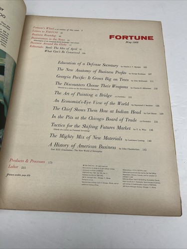 Vintage Fortune Magazine - January, 1962 - Picture 2 of 4
