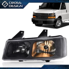 Clear Lens Headlight Driver Side Fit For 2003-2019 Chevy Express GMC Savana Van