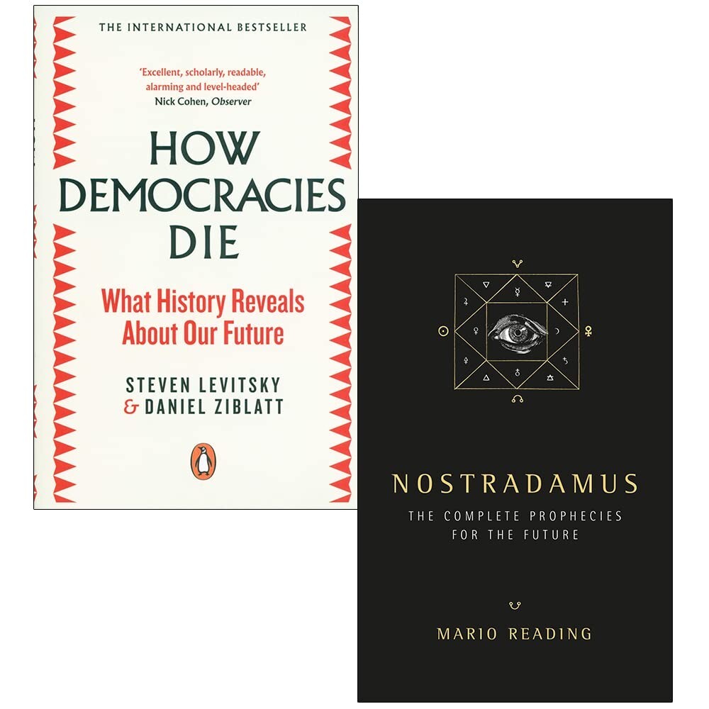 How Democracies Die By Steven Levitsky, Nostradamus By Mario Reading 2 Books Set