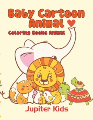 Jupiter Kids - Baby Cartoon Animals  Coloring Books Animal - New paper - X555z