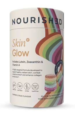 Nourished Skin+ Glow Nährstoffstapel 30 Gummies + Lutein + Zeaxanthin + Vit A