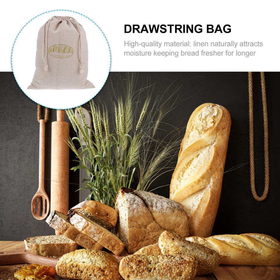 Reusable Bread Bags Challah Loaf Cloth Pouch Drawstring Carrier eBay