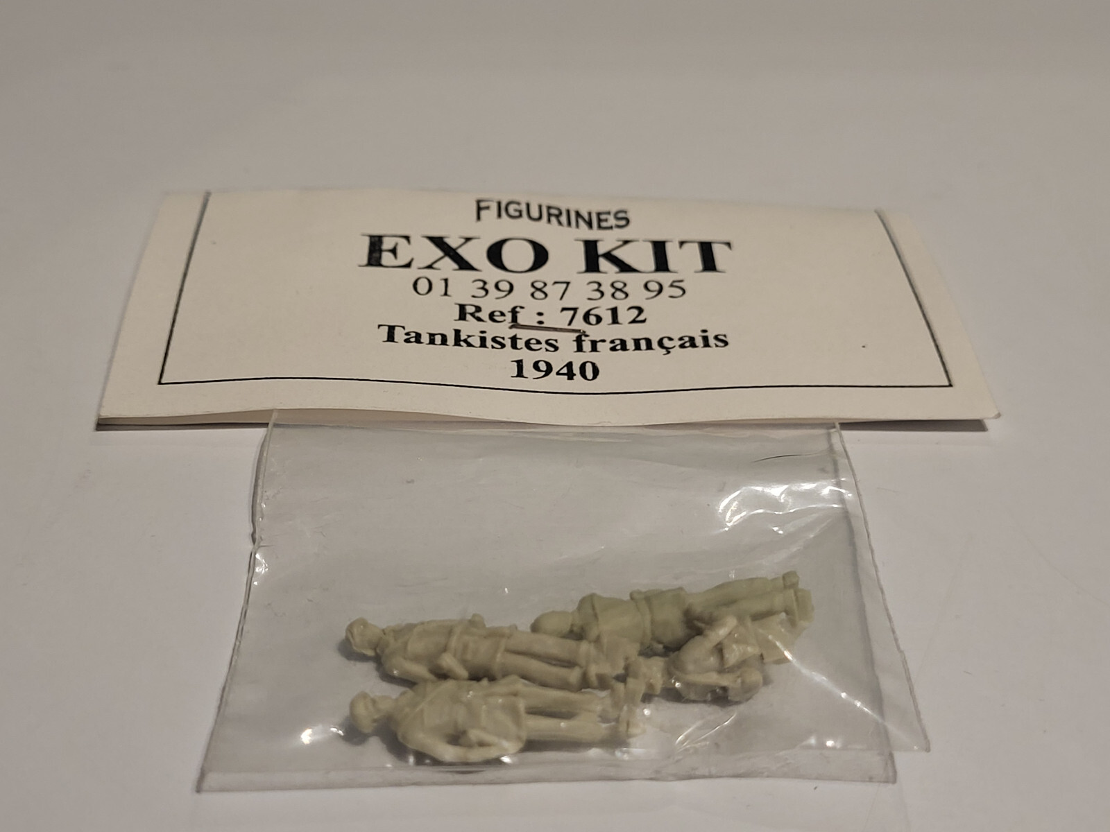 Figurines Tankistes Français 1940 Exo Kit 7612 pour Diorama Militaire 1/72