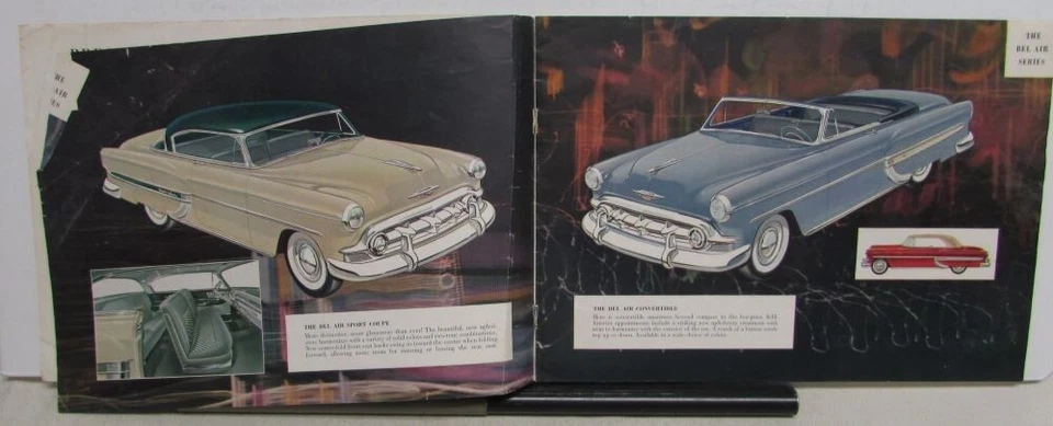 Chevrolet Bel Air 1953 Two Ten One Fifty Series Prestige folleto de ventas canadiense Foto 3 de 4