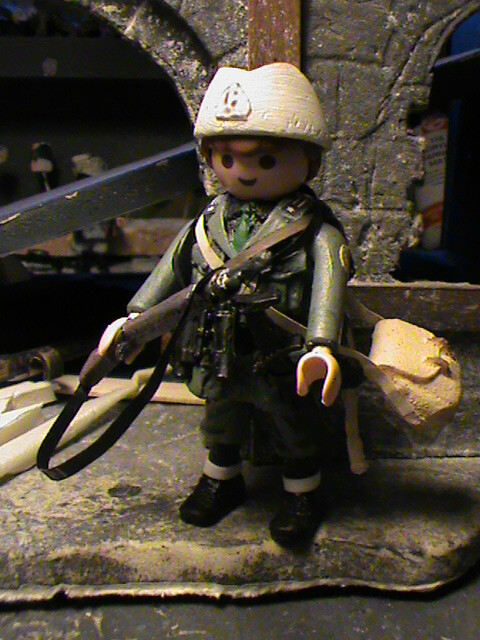 PLAYMOBIL CUSTOM CAMISA NEGRA 1 ST.LEGION ALBANESA (MVSN) 1941 REF-003 BIS