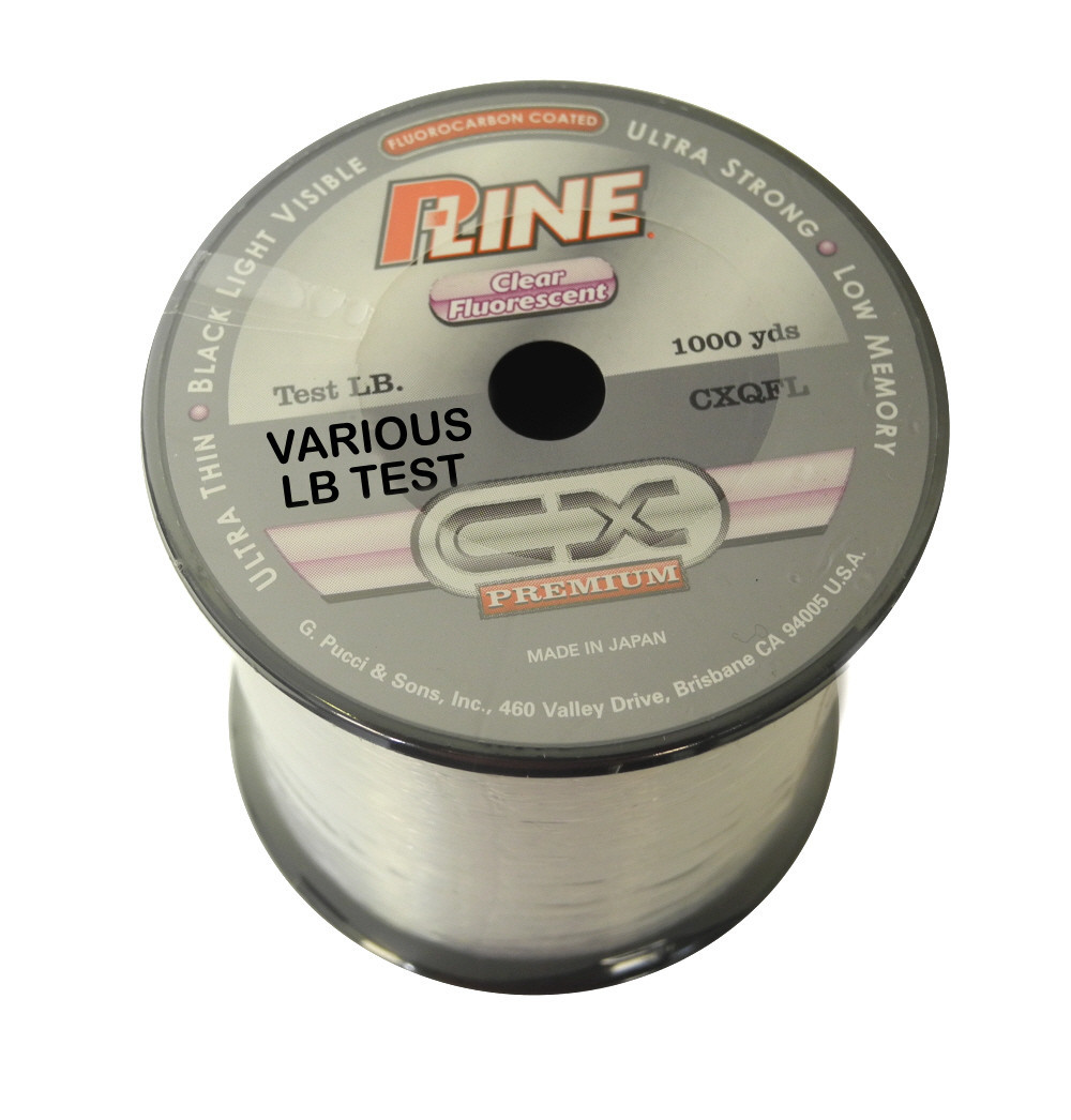 P-Line Cx Premium Clear Fluorescent Fishing Line 1000 Yards 