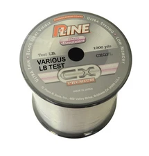 P-Line Cx Premium Clear Fluorescent Fishing Line 1000 Yards Select Lb Test