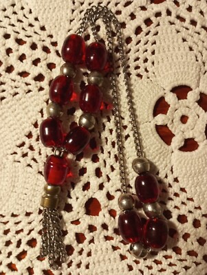 ***GREEK RED WORRY BEADS KOMBOLLOI (25cm)***