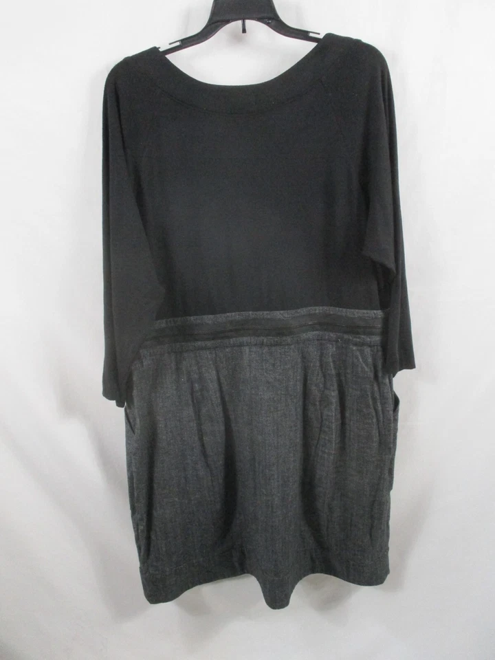 Vestido para mujer Cato 18W Plus negro manga larga corto cuello redondo funda poliéster Foto 4 de 4