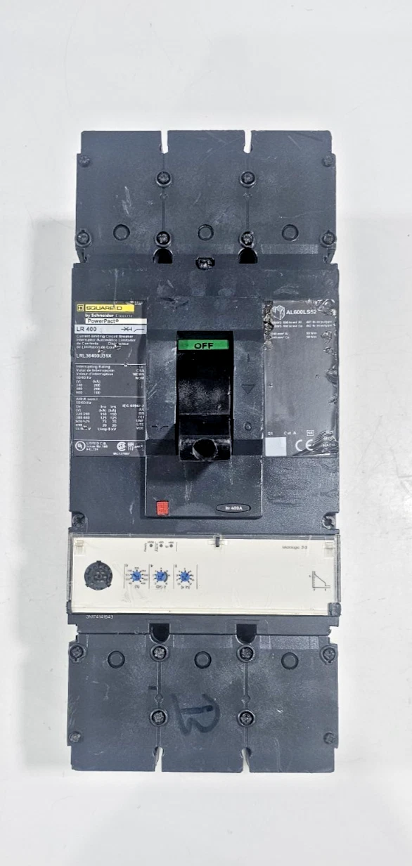 SQUARE D LRL36400U31X Used Working Power Distribution Circuit Breaker